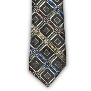 Vintage Clip-On Geometric Tie
